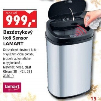 Bezdotykový koš Sensor Lamart