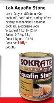 Lak na kámen Aquafin Stone Sokrates