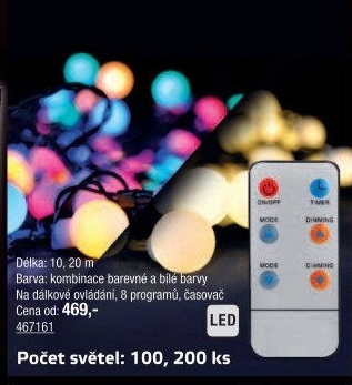 LED světelný řetěz Emos