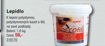Lepidlo na polystyrén Decofit