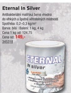 Malířská barva Eternal In silver