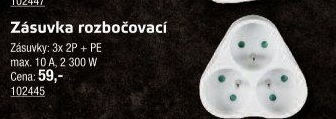 Rozbočovací zásuvka Emos