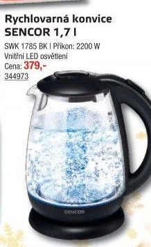 Rychlovarná konvice Sencor SWK 1785BK
