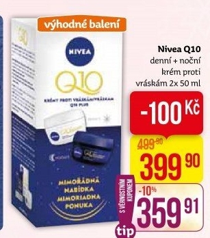 Balení krém denní a noční proti vráskám Q10 Nivea