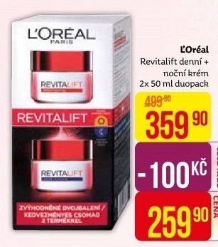 Balení krém denní a noční Revitalift L'