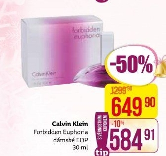 Parfémovaná voda dámská Euphoria Forbidden Calvin Klein