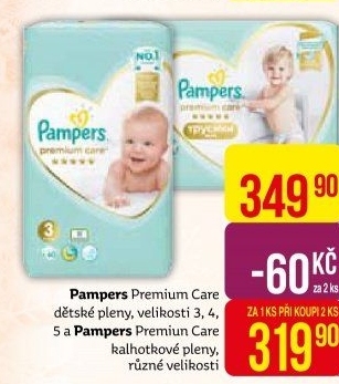 Pleny dětské Pampers Premium Care