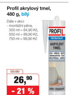 Akrylový tmel Profil