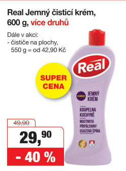 Čisticí krém jemný Real