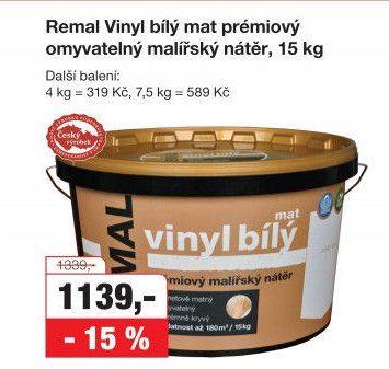 Interiérová barva Vinyl Remal