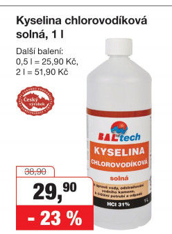 KYSELINA CHLOROVODÍKOVÁ