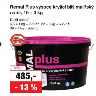 Malířský nátěr Plus Remal
