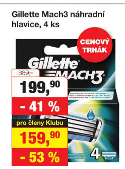 Náhradní hlavice pánské Mach 3 Gillette