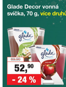 Svíčka vonná ve skle Decor Glade by Brise