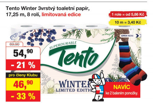 Toaletní papír 3vrstvý Tento
