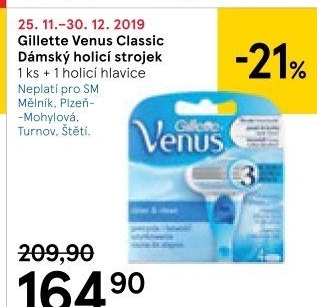 Holicí strojek dámský Gillette Venus
