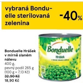 Hrášek Bonduelle