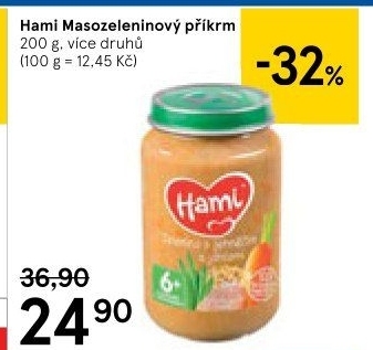 Příkrm masozeleninový Hami