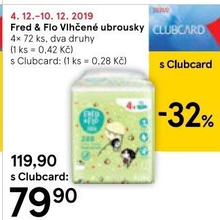 Vlhčené ubrousky Fred&amp