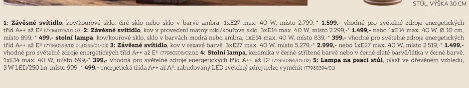 LAMPA STOLNÍ