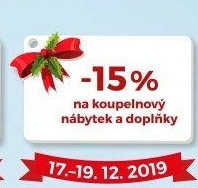 -15% na koupelnový nábytek a doplňky