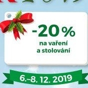 -20% na vaření a stolování