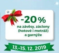-20% na závěsy, záclony a garnýže