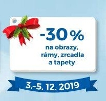 -30% na obrazy, rámy, zrcadla a tapety