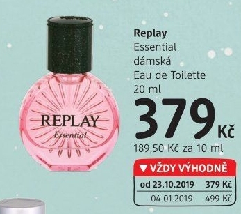 Toaletní voda dámská Essential Replay