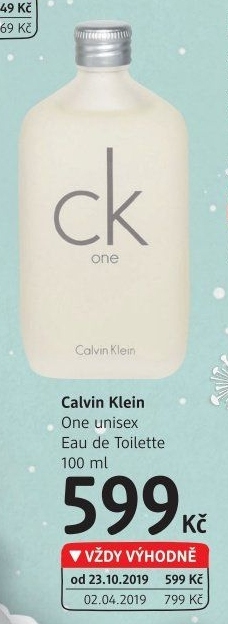 Toaletní voda One Calvin Klein