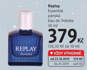 Toaletní voda pánská Essential Replay