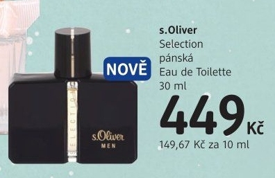 Toaletní voda pánská Selection s.Oliver