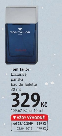 Toaletní voda pánskáExclusive Tom Tailor