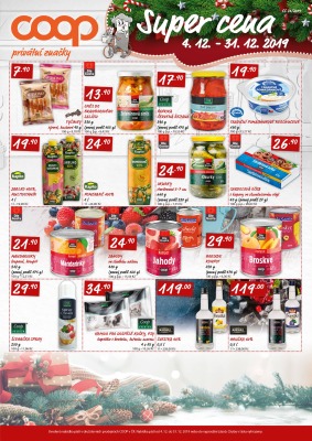 akční leták COOP 4.12.2019-31.12.2019