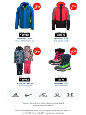 akční leták Sportisimo 6.12.2019-11.12.2019
