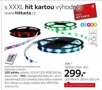 LED pásek Boxxx