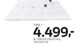Péřová přikrývka