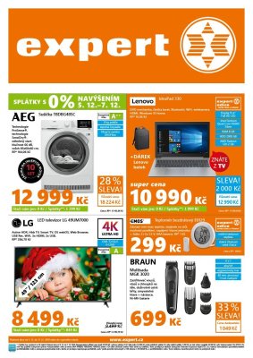 akční leták Expert elektro 5.12.2019-11.12.2019