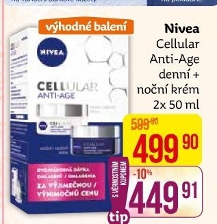 Balení krém denní a noční omlazující Anti-age Cellular Nivea