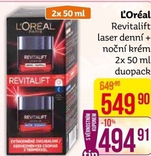 Balení krém denní a noční Revitalift Laser X3 L'