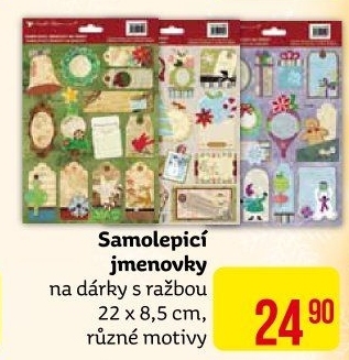 Jmenovky na dárky