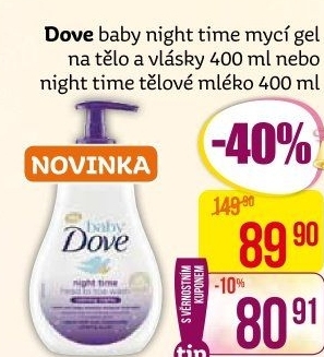 Mycí gel Baby Dove