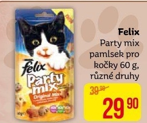 Pamlsky pro kočky Party mix Felix Purina