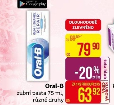 Pasty na zuby Oral-B