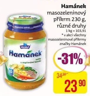 Příkrm masozeleninový Hamánek