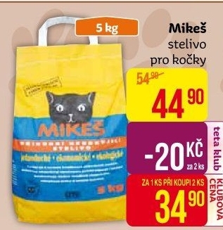 Stelivo pro kočky Mikeš