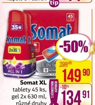 Tablety do myčky Somat