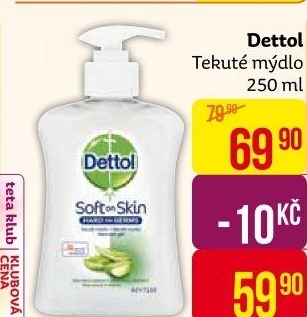Tekuté mýdlo antibakteriální Dettol