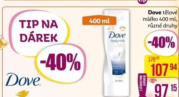 Tělové mléko Dove