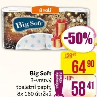 Toaletní papír 3vrstvý Big Soft